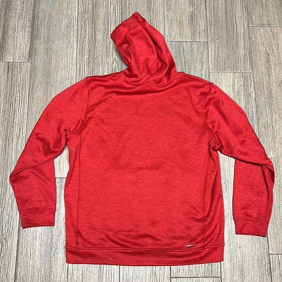 Adidas Climawarm Mens Pullover Hoodie Red Size XL - Picture 8 of 10